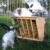 Kerbl Heuraufe für Kaninchen mit Sitzbrett